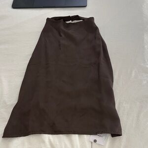 Chic Brown A-Line Women's Top